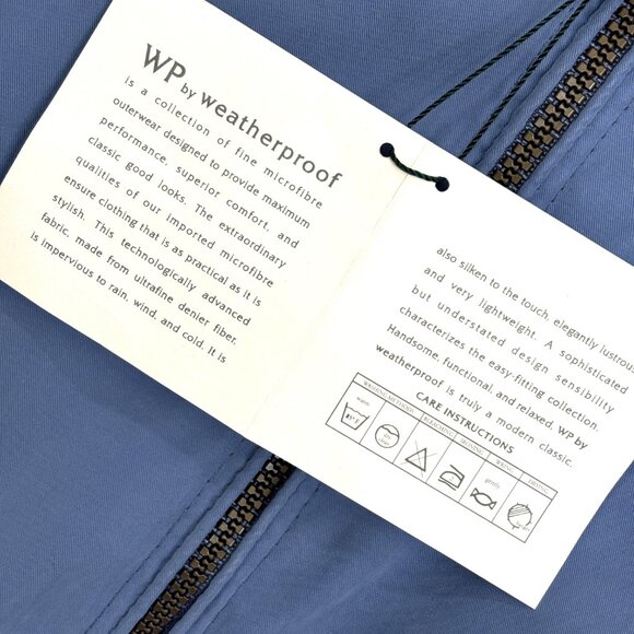 Weatherproof Lightweight Microfiber Full Zip Bomber Jacket Size L - NWT - Picture 9 of 14